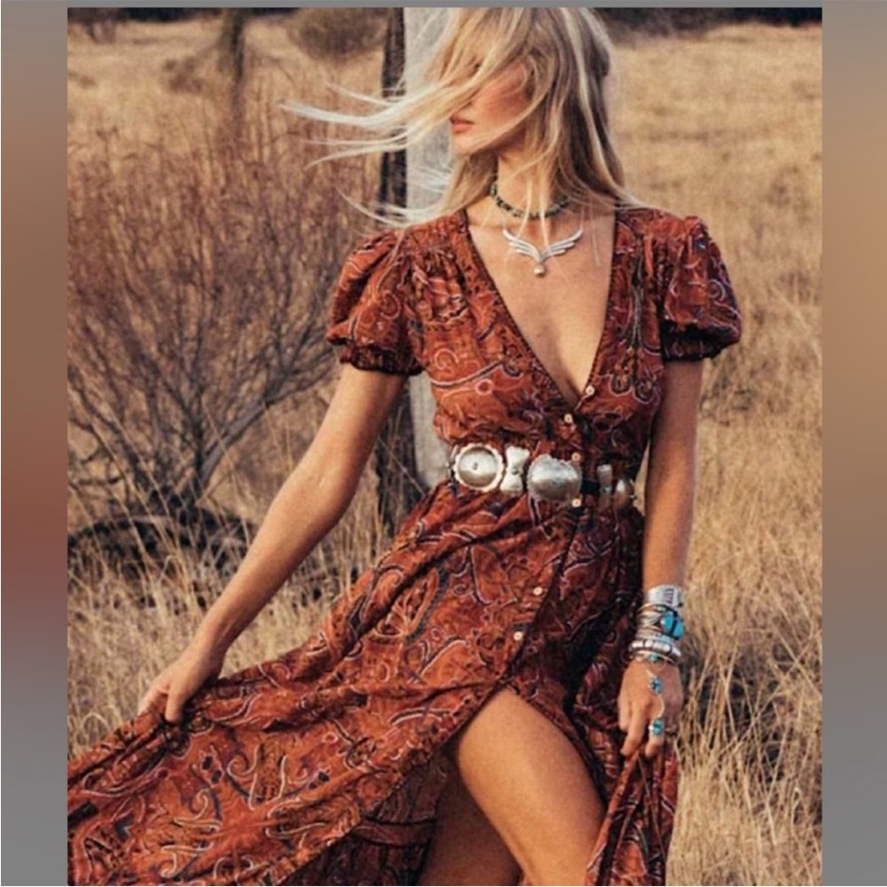 ISO!  Chasing Unicorns Spanish Moon Dress size S